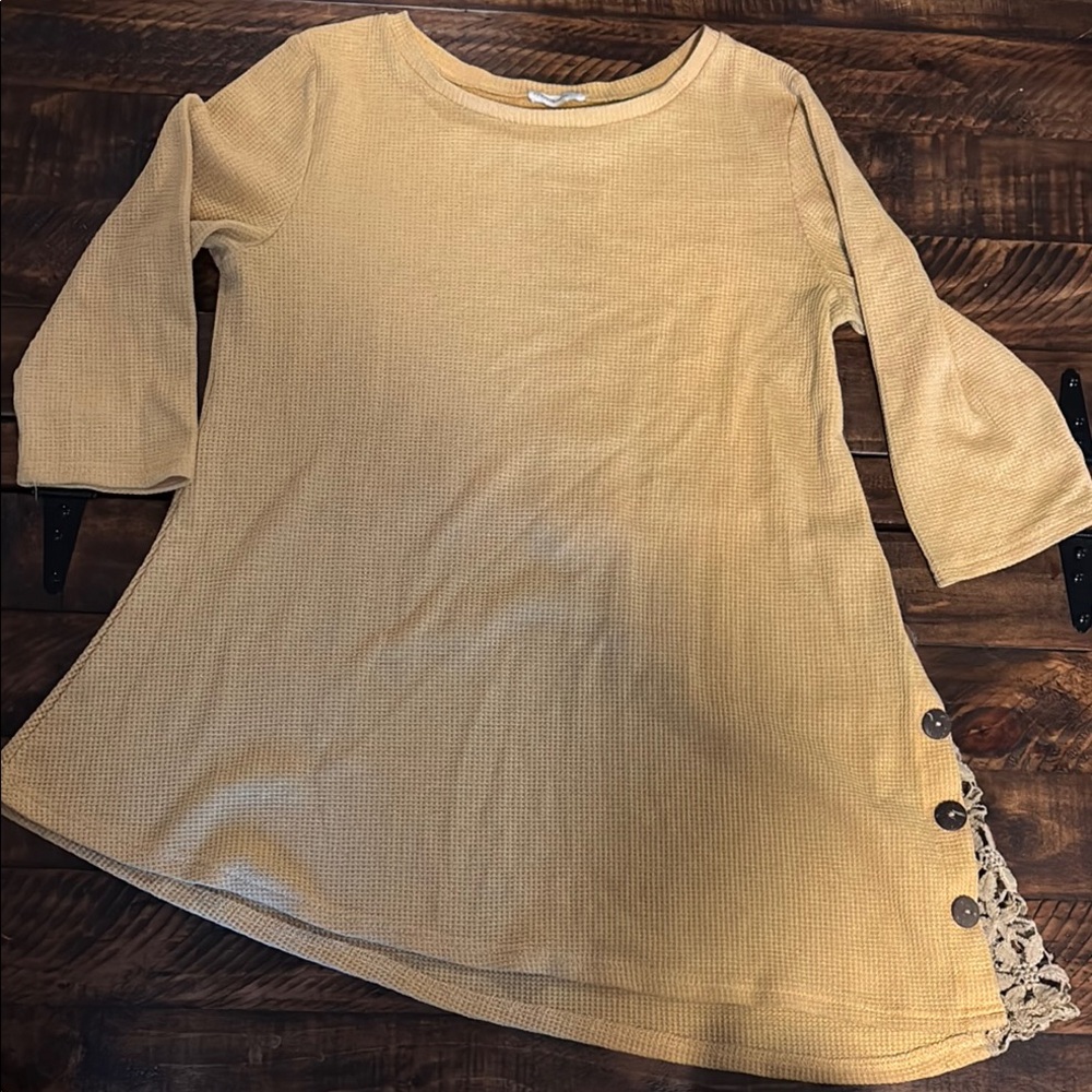 Women's Yellow Tunic Top